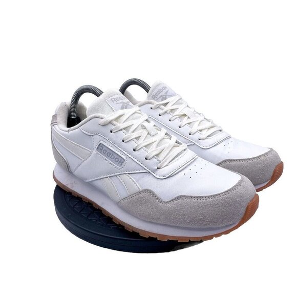 Reebok Womens Classic Harman Run AR30115 White Running Shoes Sneakers Size 10 - Picture 1 of 10